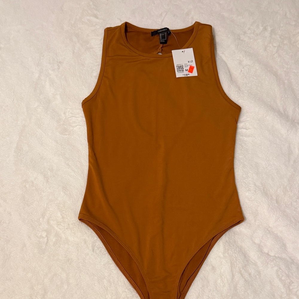 Forever 21 Kids Bodysuit in Rich Tan